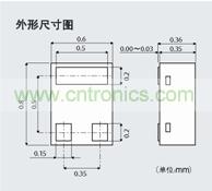 實(shí)現(xiàn)世界最小尺寸，大幅減少安裝面積