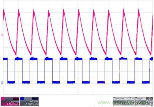 某款電感升壓型背光驅動PWM調(diào)光時輸出VOUT紋波