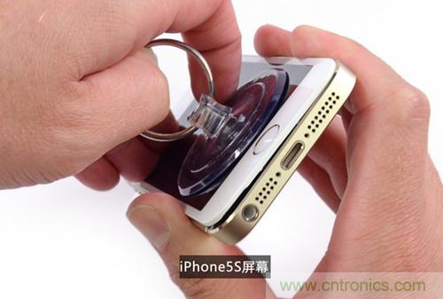 土豪金iPhone 5S拆解：內(nèi)部結(jié)構(gòu)升級(jí)，維修難度增加