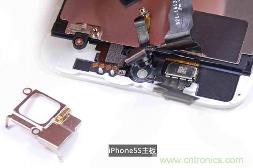 土豪金iPhone 5S拆解：內(nèi)部結(jié)構(gòu)升級(jí)，維修難度增加