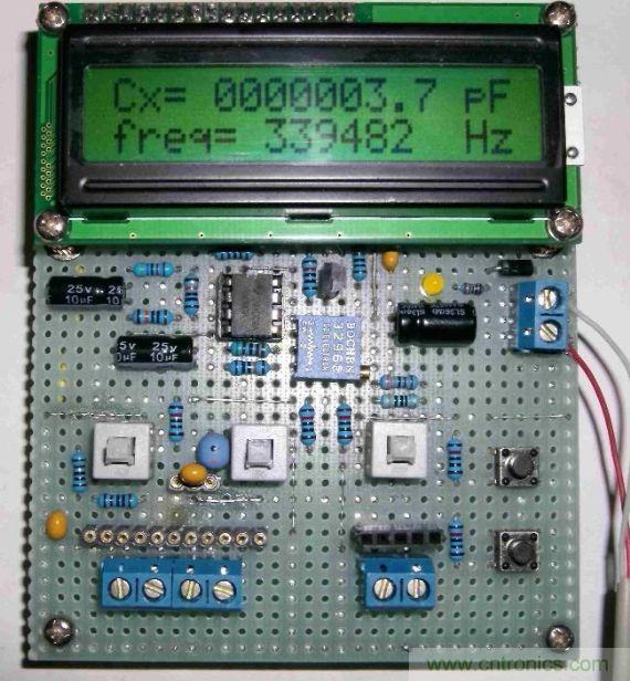 DIY集電容、電感和頻率為一體的測量儀器