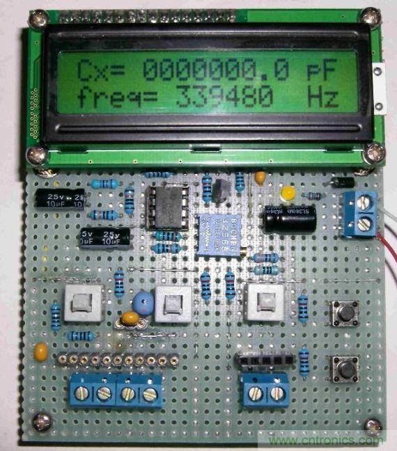DIY集電容、電感和頻率為一體的測量儀器