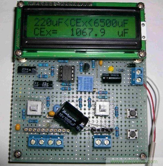 DIY集電容、電感和頻率為一體的測量儀器