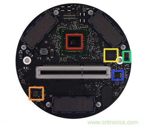 Mac Pro的主板、雙顯卡和各種I/O接口