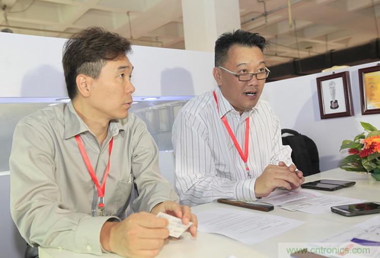 左二，Keystone亞太設計與制造總監(jiān)Steven Chua