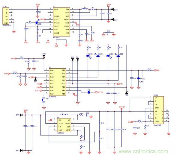 移動電源電路的三種設(shè)計(jì)方案，哪個(gè)技高一籌？
