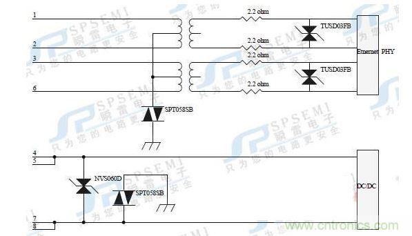 10M/100M：45，78腳供電