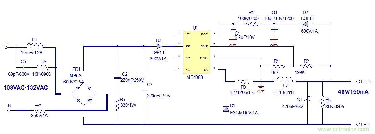 高兼容性、極簡的可控硅調(diào)光LED方案設(shè)計