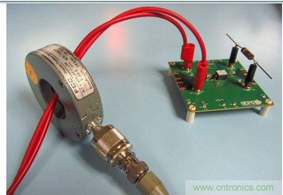 用Fischer F-33-1電流探頭進(jìn)行高頻電流的測試。