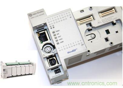 圖1：Allen-Bradley Micro850可編程邏輯控制器(PLC)的價(jià)格約為500美元，是高度堅(jiān)固、可配置、隔離性和易用性方面的標(biāo)桿，盡管有PC/嵌入式計(jì)算設(shè)備的競(jìng)爭(zhēng)，仍在工廠自動(dòng)化領(lǐng)域中保持著強(qiáng)勢(shì)地位。