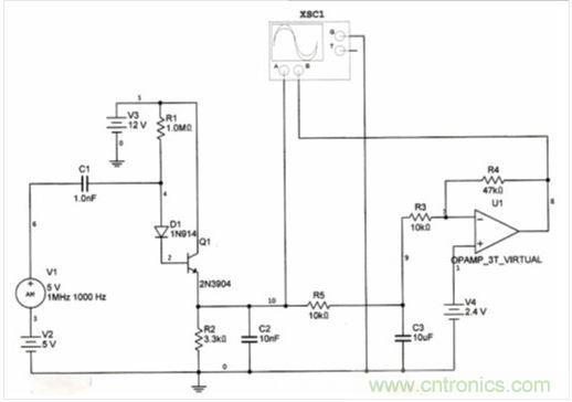 帶AGC輸出的改進(jìn)型調(diào)幅檢波器。