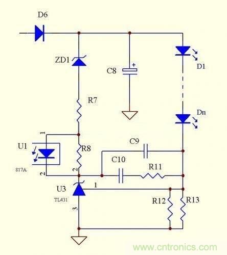 LED驅(qū)動(dòng)電源：3個(gè)電路巧妙利用TL431來恒流！