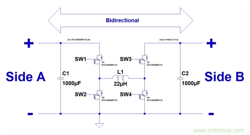 如何使用碳化硅MOSFET設(shè)計雙向降壓-升壓轉(zhuǎn)換器？