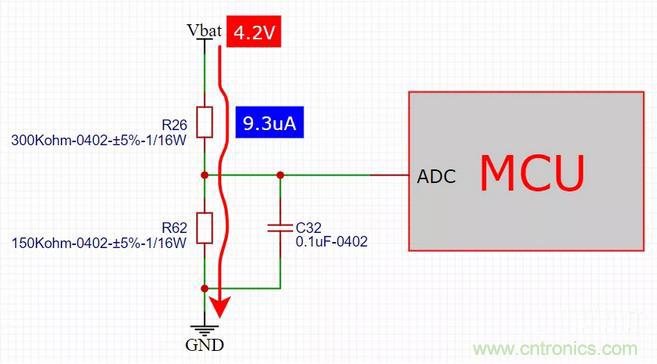 電池電壓偵測電路&ldquo;踩坑&rdquo;：分壓電阻的精度竟然是5%，不是1%