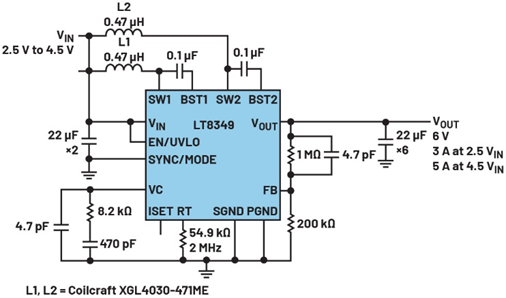 單芯片干翻傳統(tǒng)方案！兩相升壓轉(zhuǎn)換器如何將低壓大功率密度拉滿？