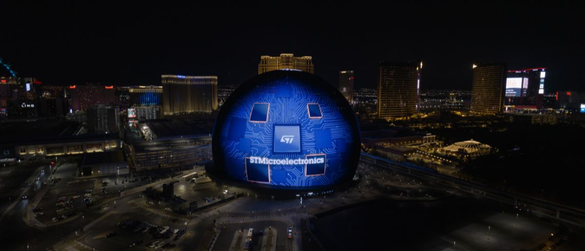 意法半導(dǎo)體超級傳感器助Sphere打造沉浸式體驗，開啟全新電影時代